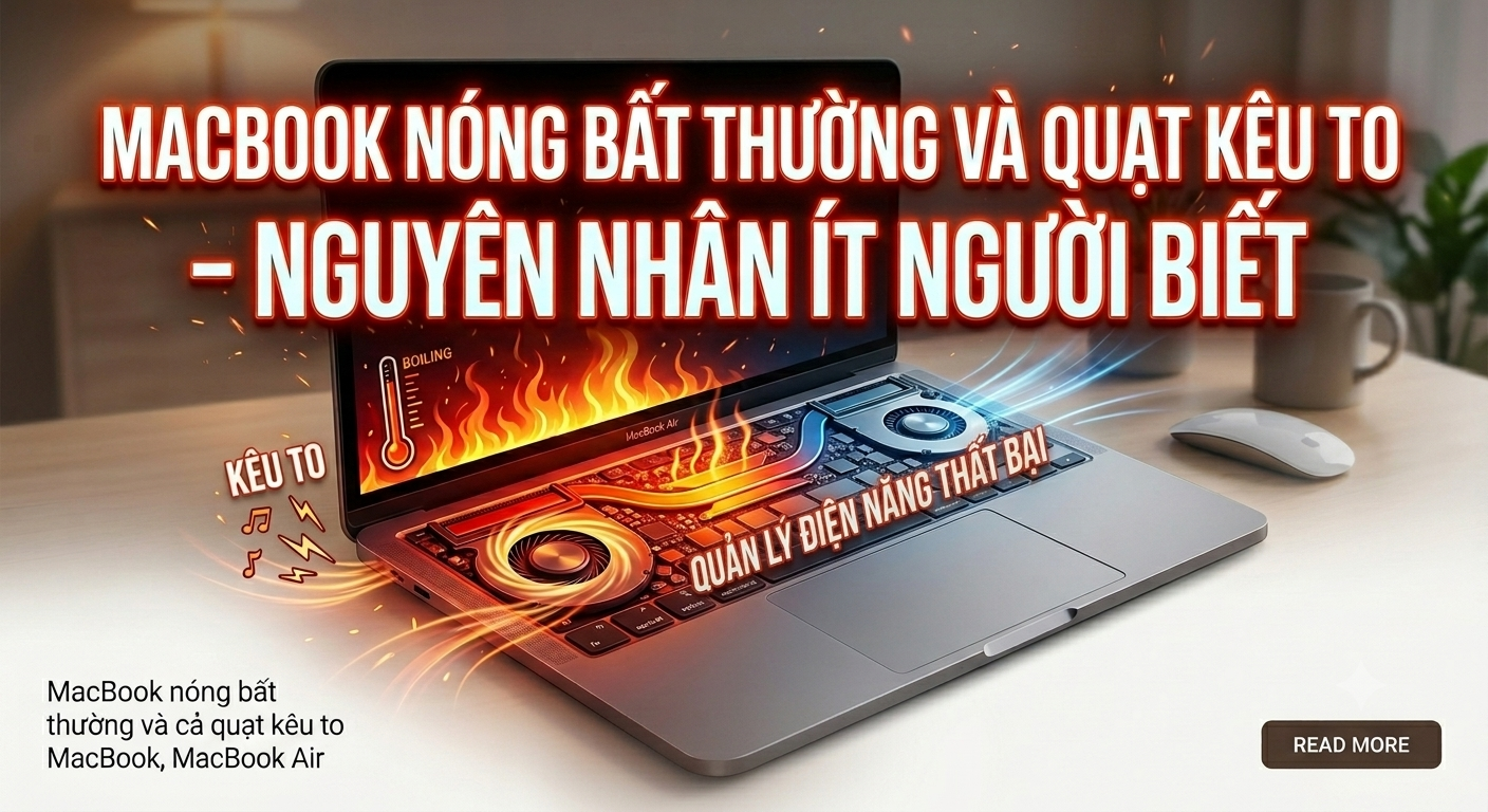 MacBook Nóng Bất Thường Và Quạt Kêu To – Nguyên Nhân Ít Người Biết